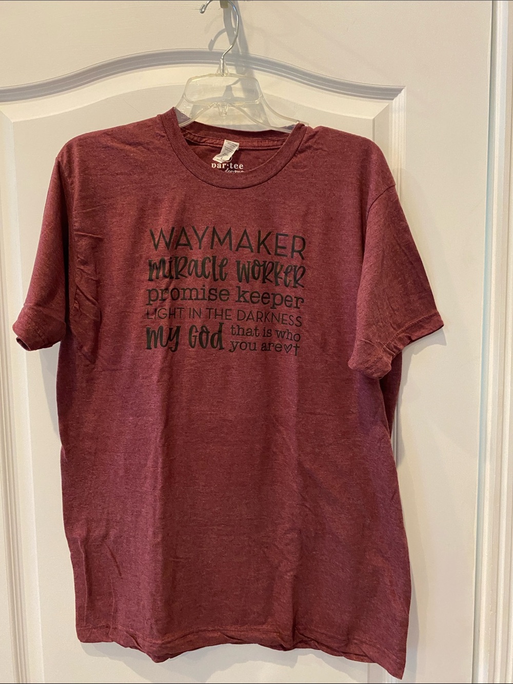 Waymaker Graphic Tee - Maroon Short Sleeve